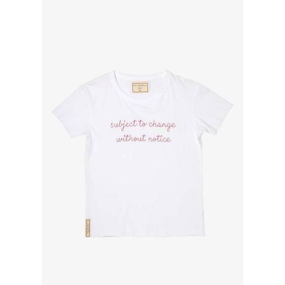 NEW ALSO, FREEDOM subject to change without notice, baby girl tee in white - Picture 2 of 2